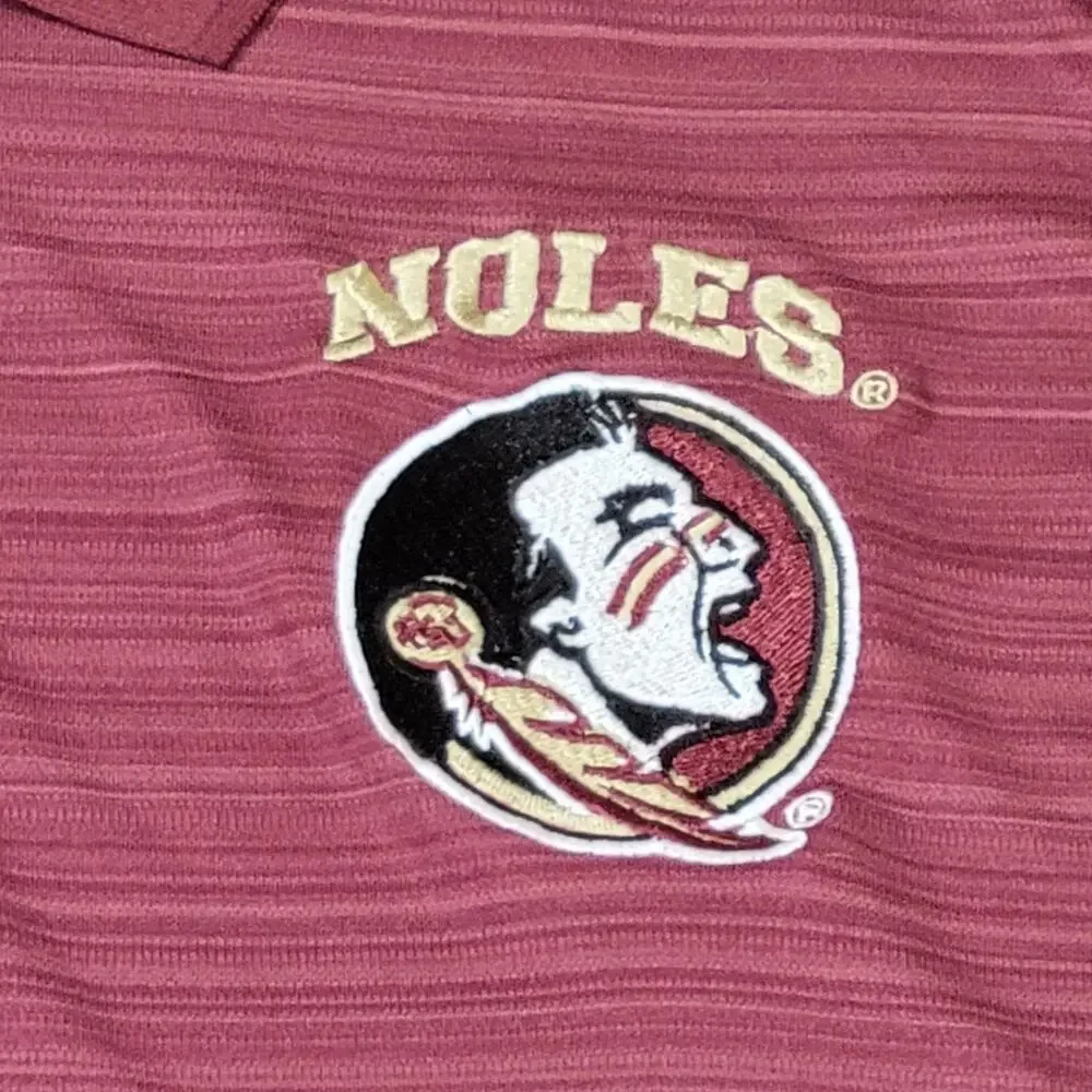 FSU Florida State Seminoles Men's Polo Shirt 2XL Champion 2-Button - Picture 3 of 8